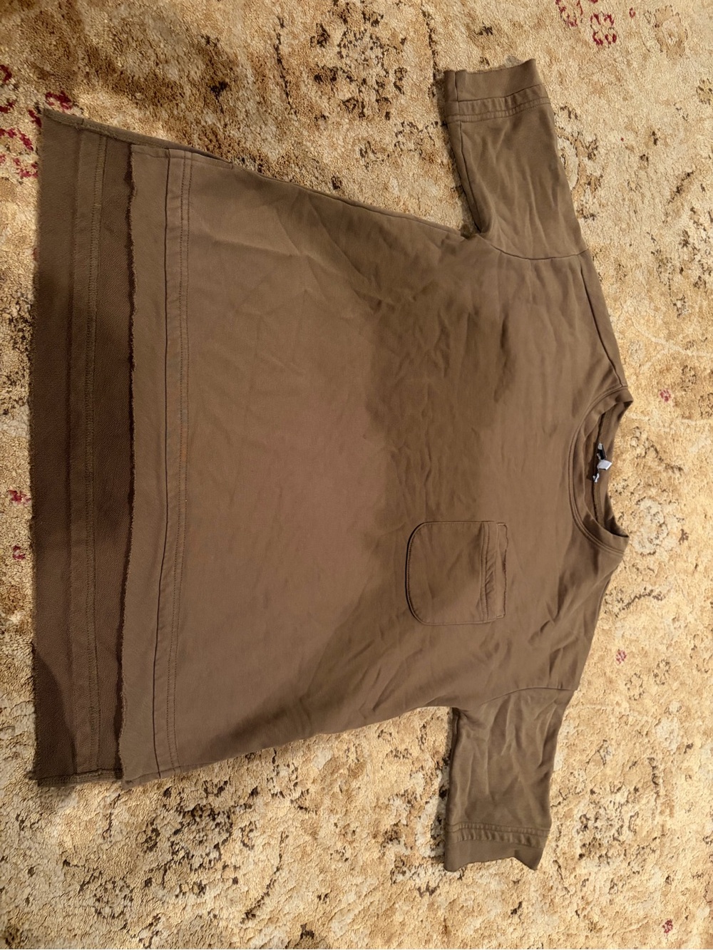 Fate women's olive green Short-Sleeve oversized chunky Tee fall